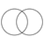 Abstract design with various geometric shapes in a black silhouette against a white background.