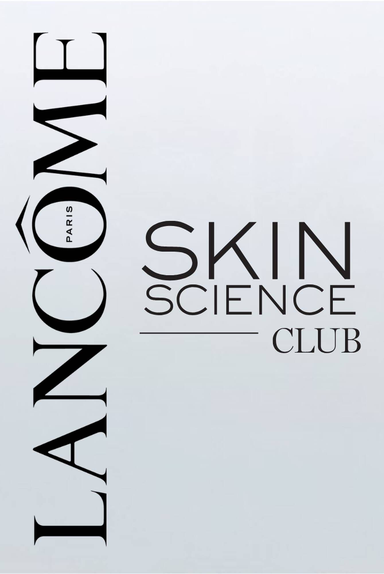 Lancome Skin Science Club službeni logotip na svijetloj pozadini.